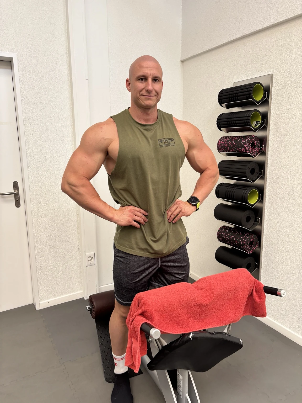 Matthias Wicki im grünen Trainingsshirt